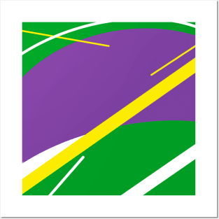 Mardi Gras abstract Posters and Art